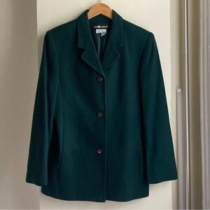 Dark Green Wool Coat